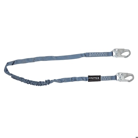 Falltech Internal Shock Absorbing Lanyard With 2 Snap Hooks, 310 lb Load, 6 ft L, Polyester Line, 1 Legs, S 8259